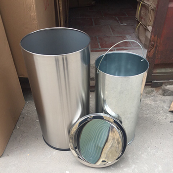 thùng rác inox tròn